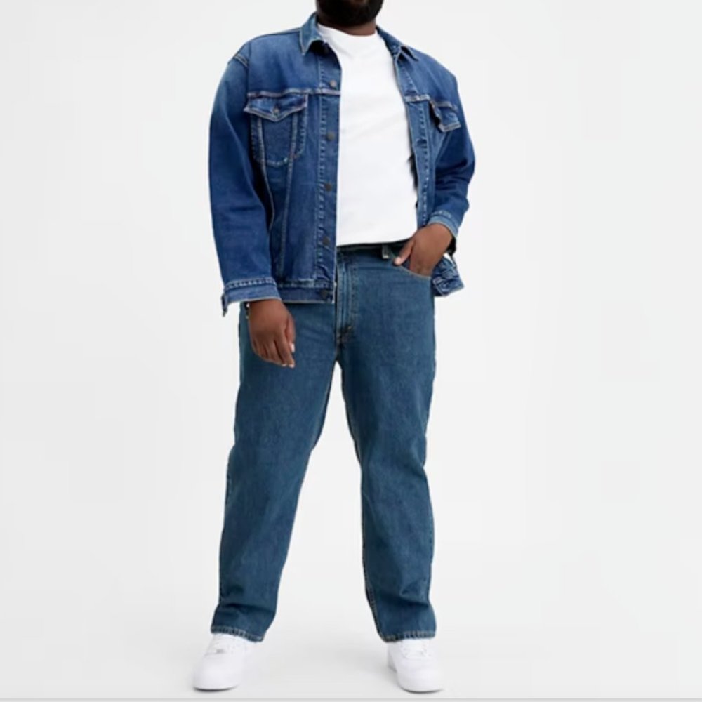 Levi's 550 Relaxed Blue Denim Tapered Jeans